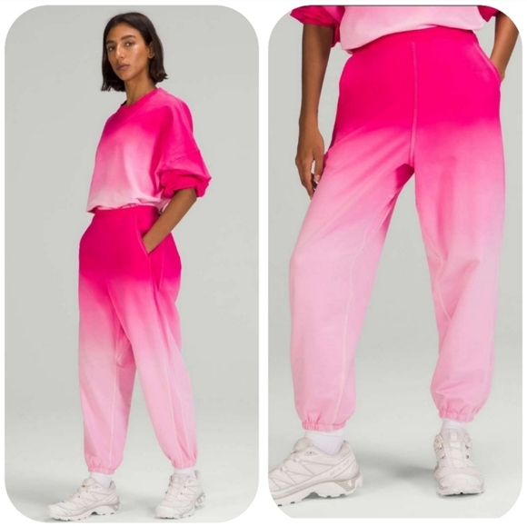 lululemon athletica Pants - Lululemon 12 LA Super-High-Rise Jogger *Neon Wash